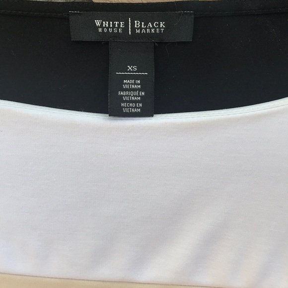 WHBM COLOR BLOCK LONG TOP - Picture 4 of 7